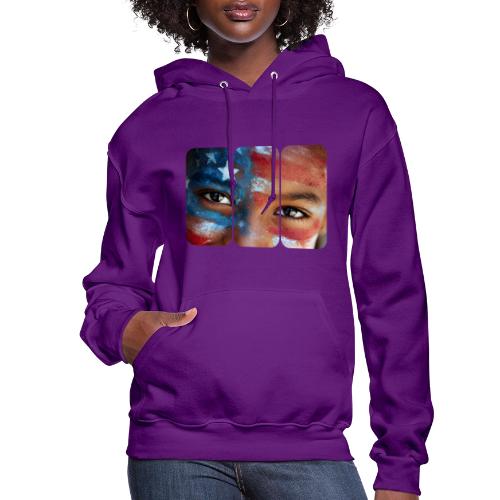 USA: Eyes of the Flag - Women's Hoodie