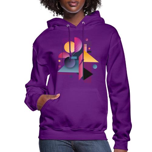Color Pulse Geometry - Women's Hoodie
