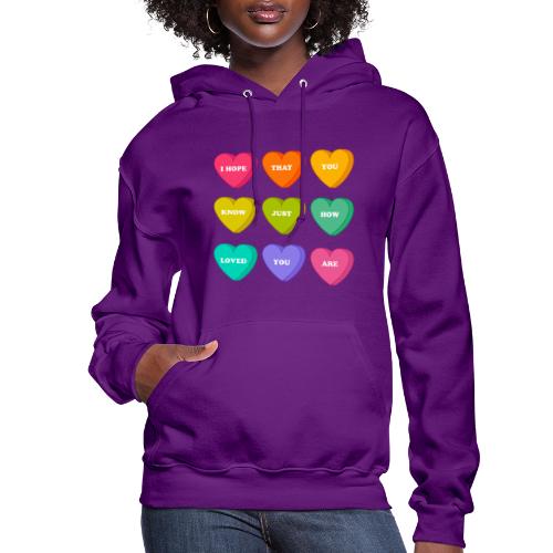 Candy Hearts by Ashley Scott Designs - Women's Hoodie