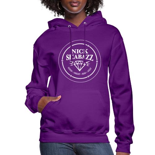 Nick Shabazz White Logo - Women's Hoodie