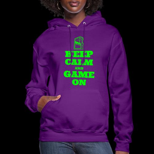 Keep Calm and Game On | Retro Gamer Arcade - Women's Hoodie
