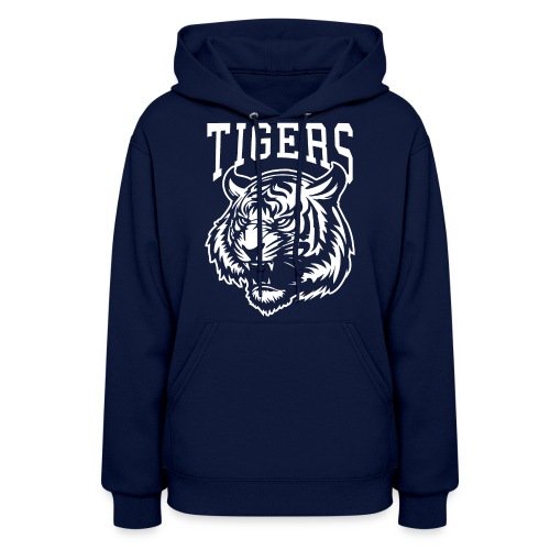 Tigers Mascot Logo for School Sports Team - Women's Hoodie