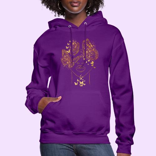 Queen Of Butterflies - Goddess Design - Women's Hoodie