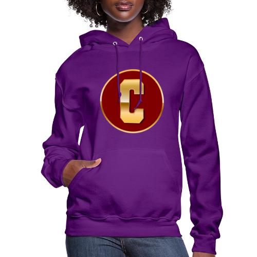 Letter C – Capital Varsity Alphabet Monogram - Women's Hoodie