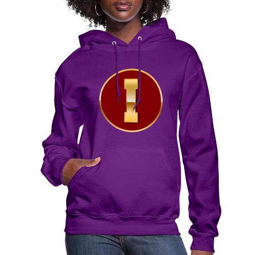 Letter I – Capital Varsity Alphabet Monogram - Women's Hoodie