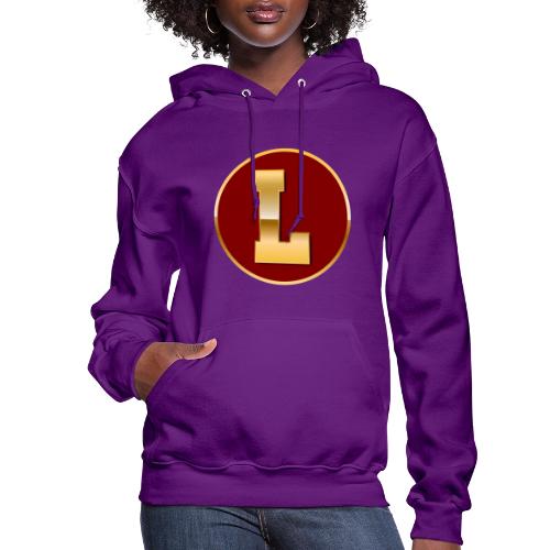 Letter L – Capital Varsity Alphabet Monogram - Women's Hoodie