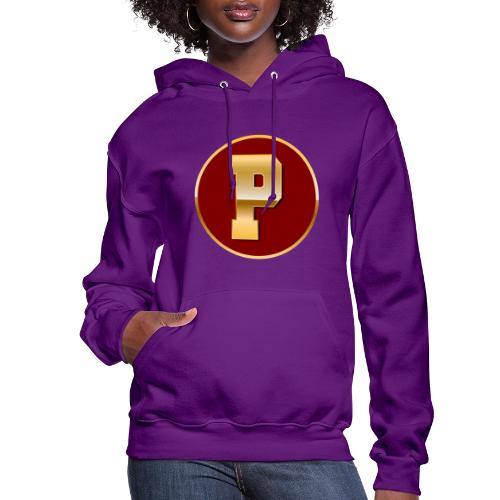 Letter P – Capital Varsity Alphabet Monogram - Women's Hoodie