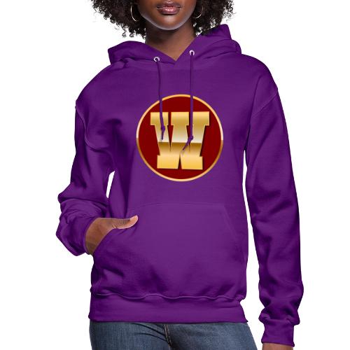 Letter W – Capital Varsity Alphabet Monogram - Women's Hoodie