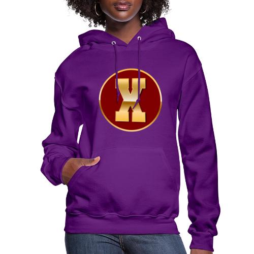 Letter X – Capital Varsity Alphabet Monogram - Women's Hoodie