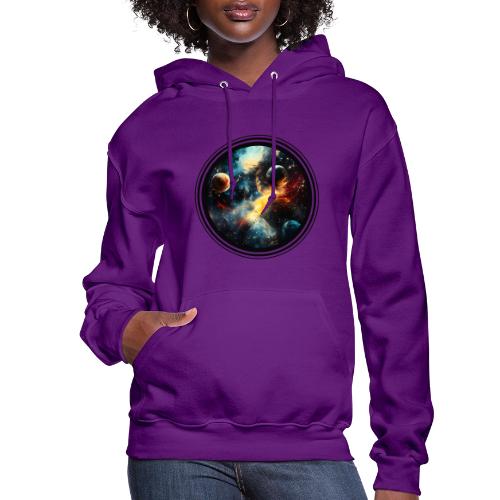 Painted Cosmos of Planets - Women's Hoodie