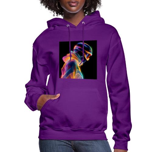 Snowboarding: Neon Gravity Ride - Women's Hoodie