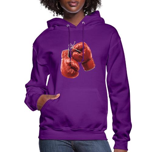 Boxing: Hanging Gloves Icon - Women's Hoodie