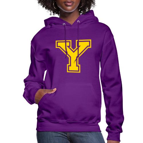 Letter Y – Capital Athletic Alphabet Monogram - Women's Hoodie