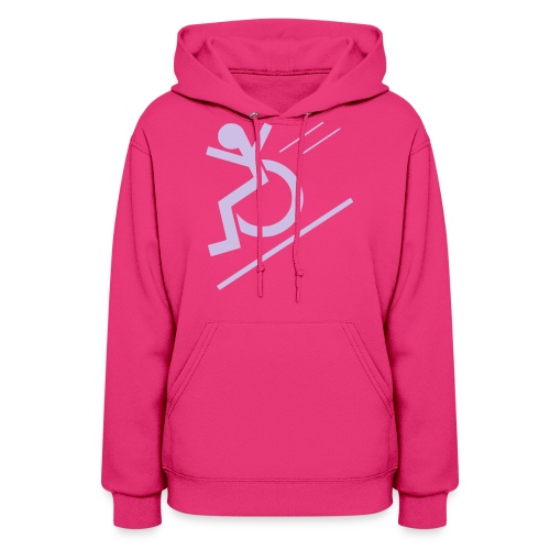 Free fall in wheelchair, wheelchair from a hill - Women's Hoodie