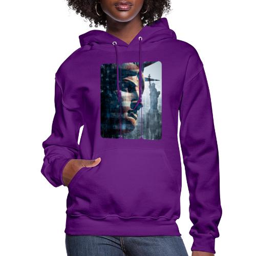 USA: Liberty in Three Visions - Women's Hoodie