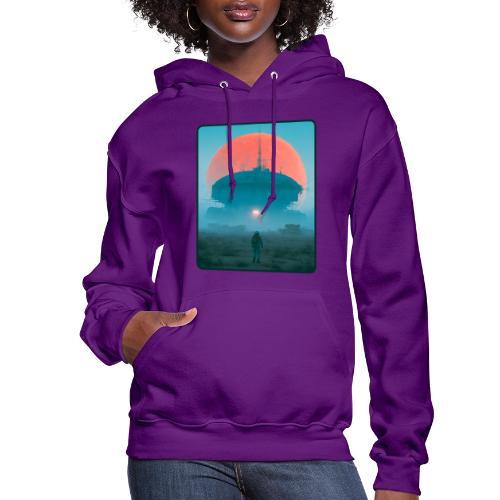 Astronaut Alien Outpost Design - Women's Hoodie