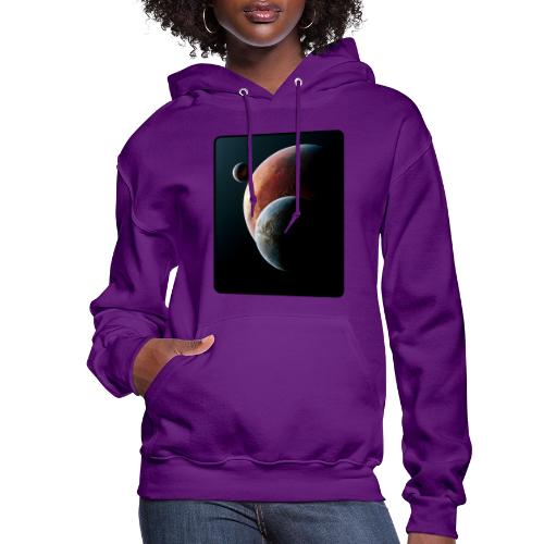 Three Planets Deep Space Design - Women's Hoodie