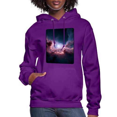 Radiant Cosmic Nebula Artwork - Women's Hoodie
