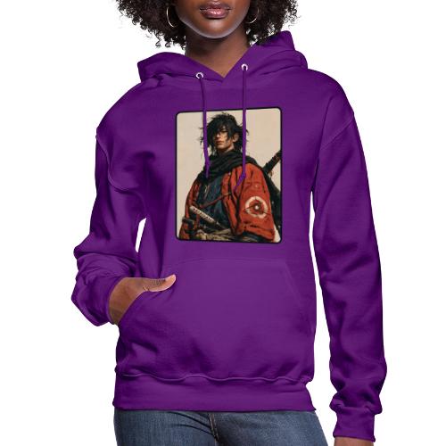 Young Samurai Warrior Portrait - Women's Hoodie