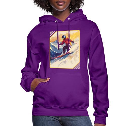 Skiing Through Snow Dreams - Women's Hoodie