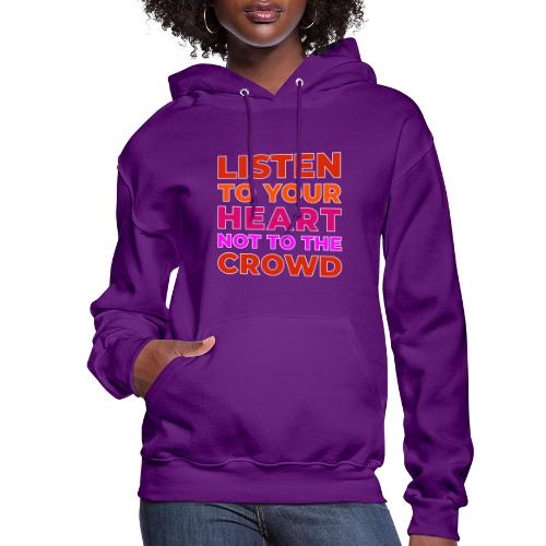 Heart Over Hype - Women's Hoodie