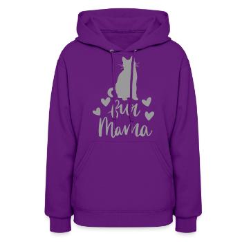 Fur Mamma - Women's Hoodie - purple - Front - Camila (177cm)