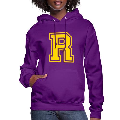 Letter R – Capital Athletic Alphabet Monogram - Women's Hoodie