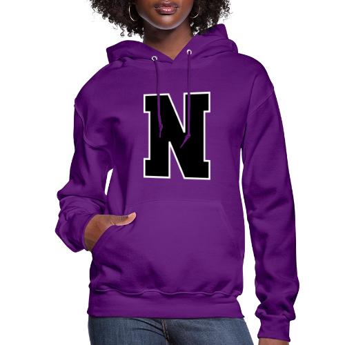 Varsity Letter N Athletic Font Graphic - Women's Hoodie