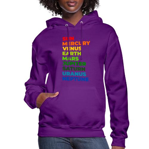 Color the solar system - Women's Hoodie
