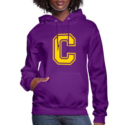 Letter C – Capital Athletic Alphabet Monogram - Women's Hoodie