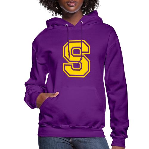 Letter S – Capital Athletic Alphabet Monogram - Women's Hoodie