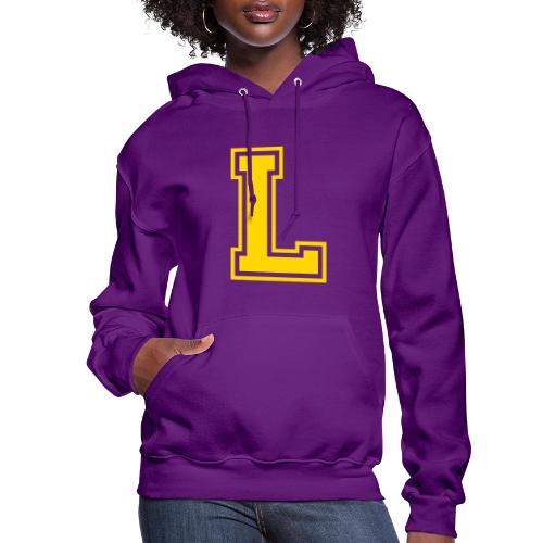 Letter L – Capital Athletic Alphabet Monogram - Women's Hoodie