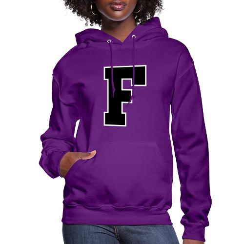 Varsity Letter F Athletic Monogram - Women's Hoodie