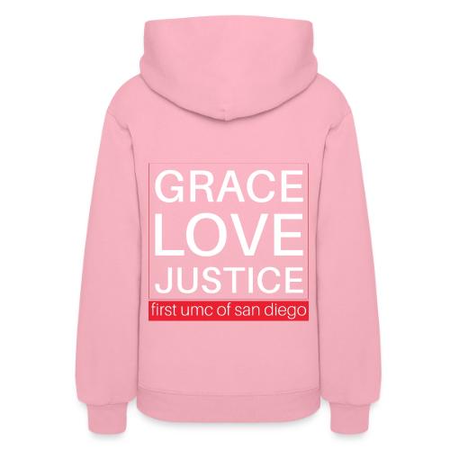 Grace Love Justice - square - Women's Hoodie