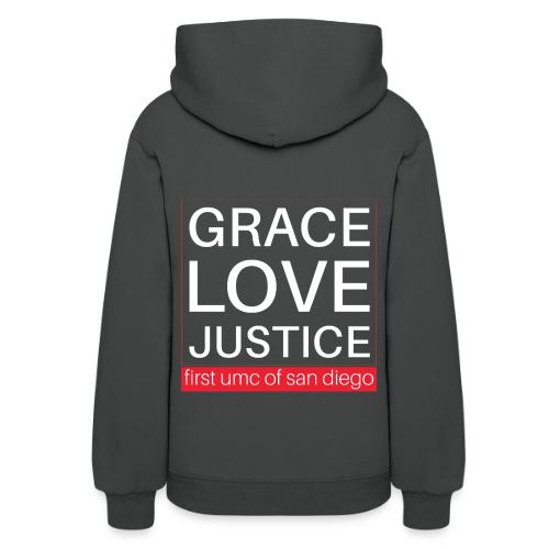 Grace Love Justice - square - Women's Hoodie