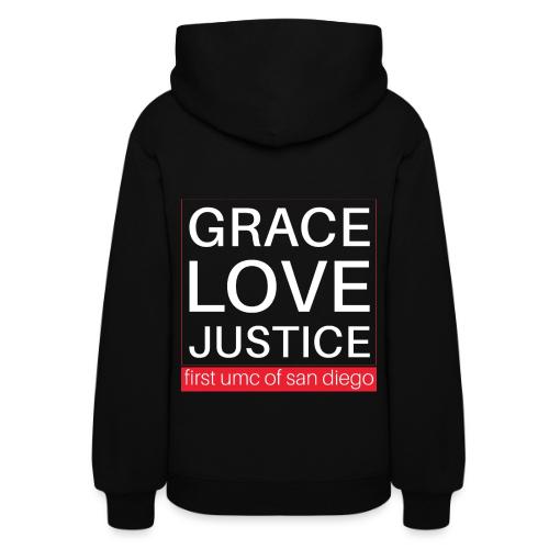 Grace Love Justice - square - Women's Hoodie