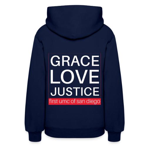Grace Love Justice - square - Women's Hoodie