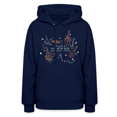 RMF Instrument Doodle Design - Women's Hoodie