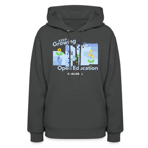 Keep Growing Open Education (dark) - Women's Hoodie
