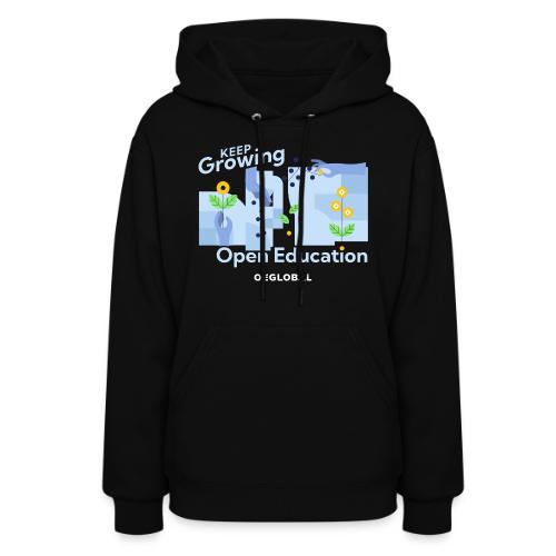 Keep Growing Open Education (dark) - Women's Hoodie