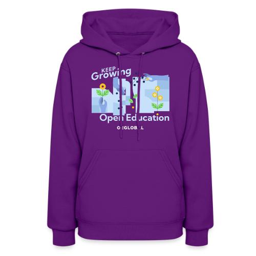 Keep Growing Open Education (dark) - Women's Hoodie