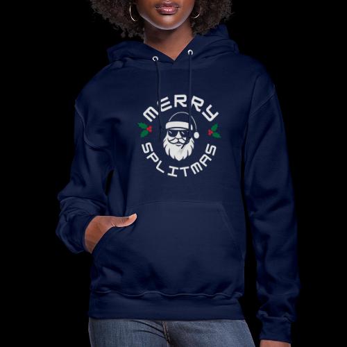 Ho! Ho! Ho! Split Decision Smiling Santa - Women's Hoodie