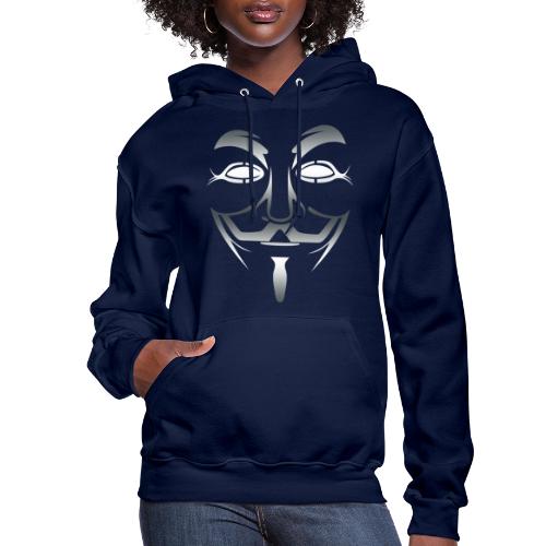 Anonymous Mask | Silver - Women's Hoodie