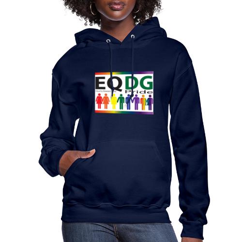 EQDG Pride logo with people - Women's Hoodie