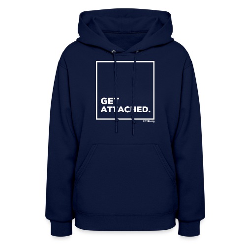 Get Attached | White - Women's Hoodie