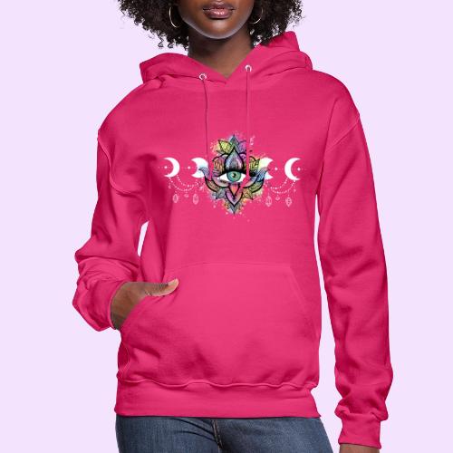 Third Eye Mandala - Moon Cycle Design - Women's Hoodie