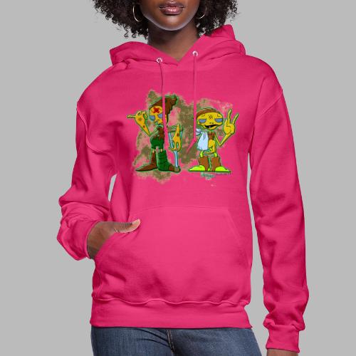 Ongher's UFO Hitchhiking Aliens - Women's Hoodie