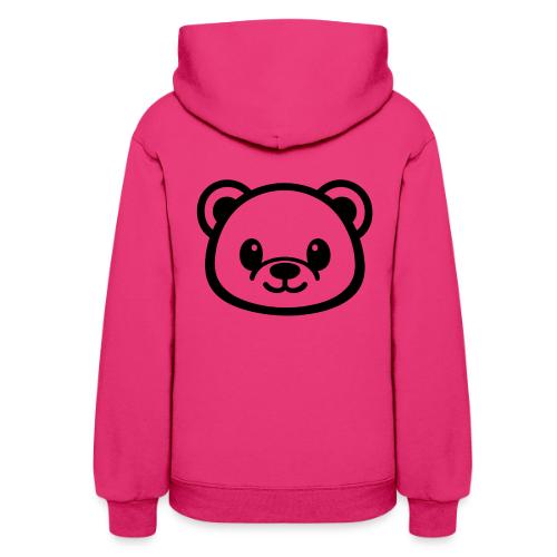 Cute Pink Bear Hoodie - Women's Hoodie