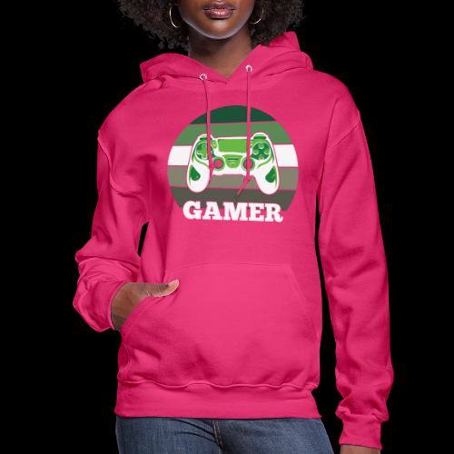Green Sunset Gamer - Women's Hoodie