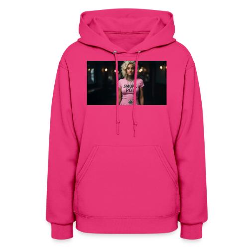 **Smoke Pot Pink Rebel Tee** - Women's Hoodie